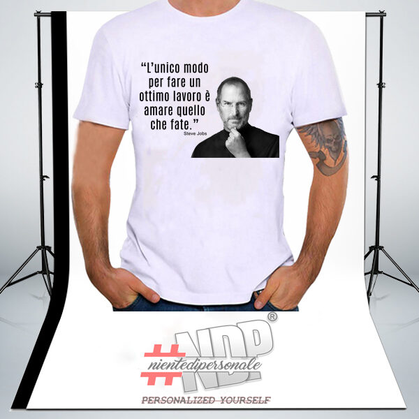 maglietta personalizzata Steve Jobs