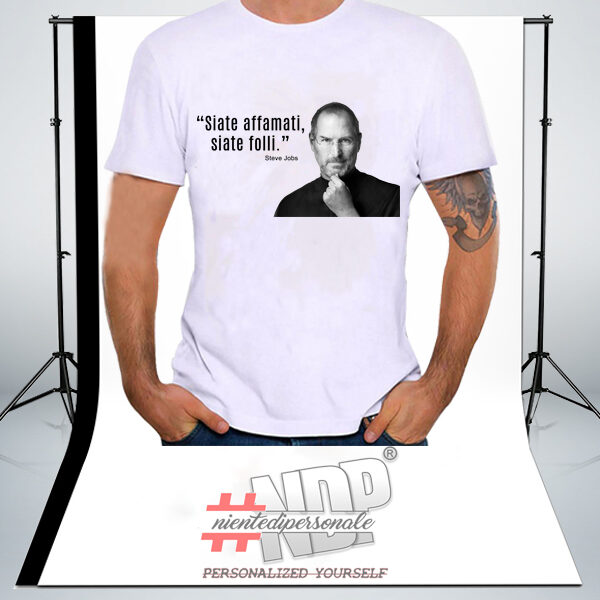 maglietta personalizzata Steve Jobs