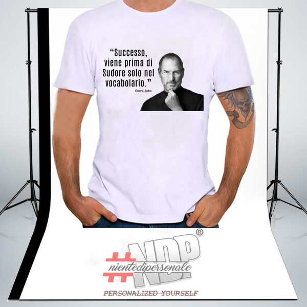maglietta personalizzata Steve Jobs