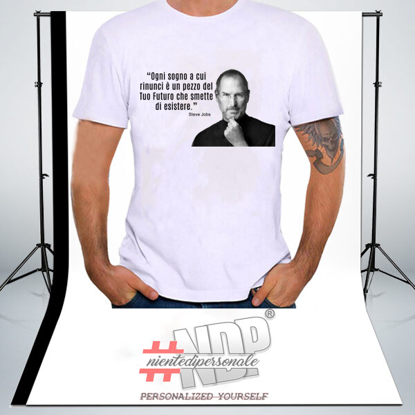 maglietta personalizzata Steve Jobs